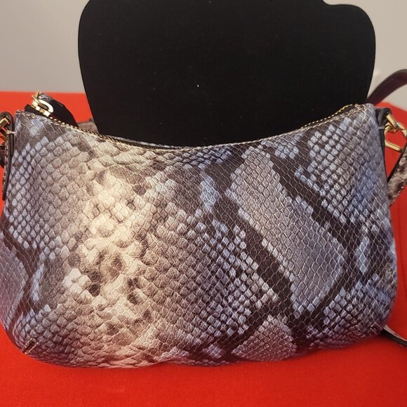 G.I.L.I. Blue Snakeskin Crossbody Bag - Picture 6 of 13